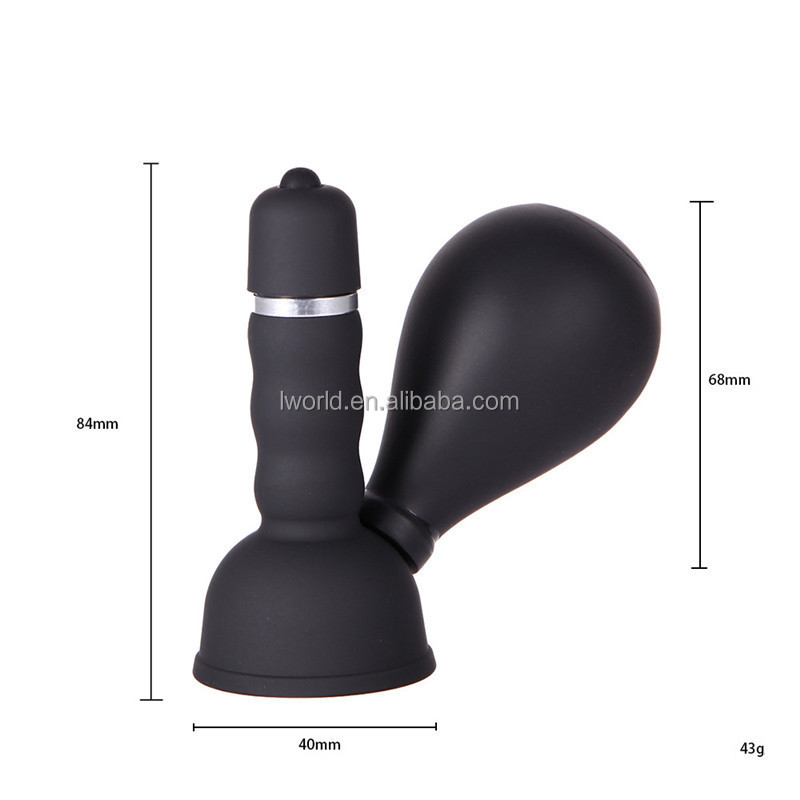 2 pieces Battery Powered Vacuum Vibrating Breast Pump And Nipple Sucker Adult Sex Toy- 1 pair - Image 3