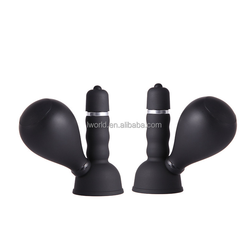 2 pieces Battery Powered Vacuum Vibrating Breast Pump And Nipple Sucker Adult Sex Toy- 1 pair - Image 5