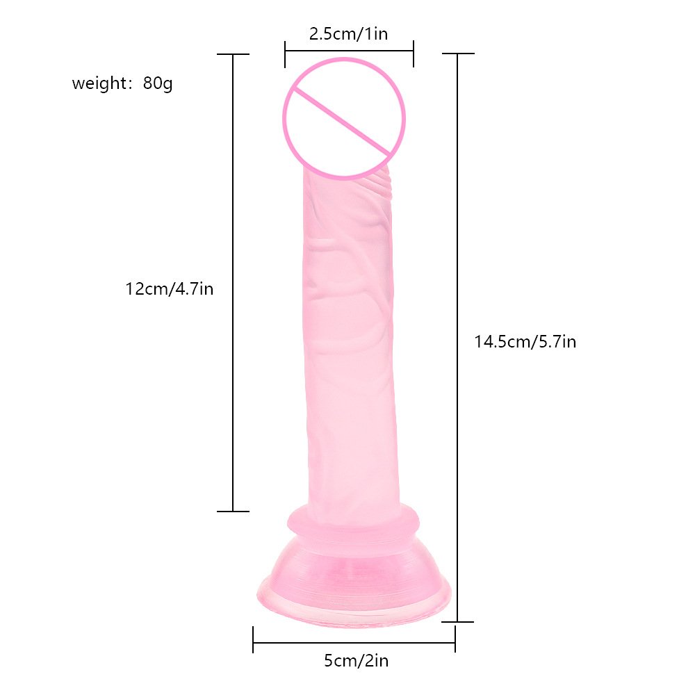 Realistic small size Dildo Adult Sex Toy for Women- beginners 4"- Black - Image 6