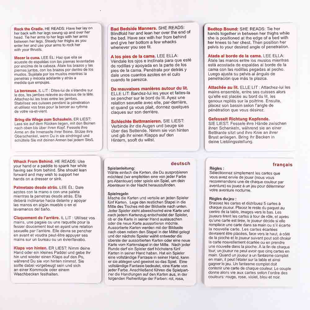 Sexy Game Cards Set- 50 Sexual Positions of Bondage Sex - Image 4