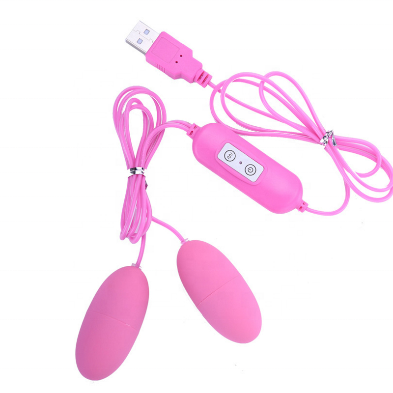 USB Charger Double Egg Bullet Vibrator With Kegel Balls Sex Toy for Woman - Image 5
